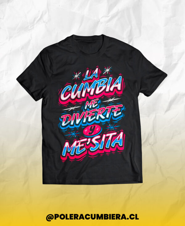 Polera Amar Azul La Cumbia Me Divierte