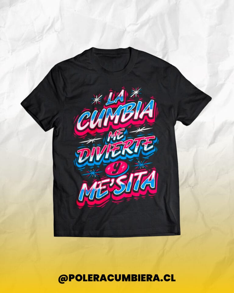 Polera Amar Azul La Cumbia Me Divierte – Outlet Cumbiero
