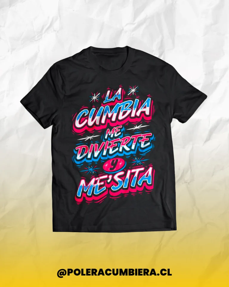 Polera Amar Azul La Cumbia Me Divierte – Outlet Cumbiero