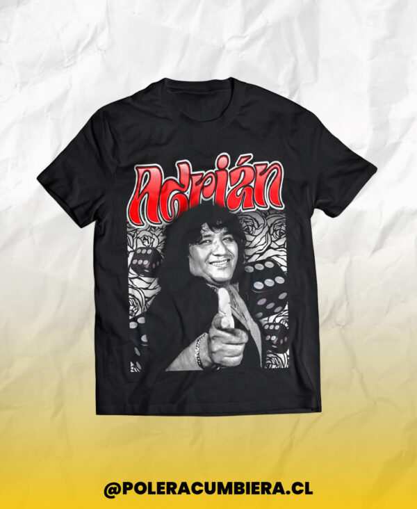Polera Adrián y Los Dados Negros