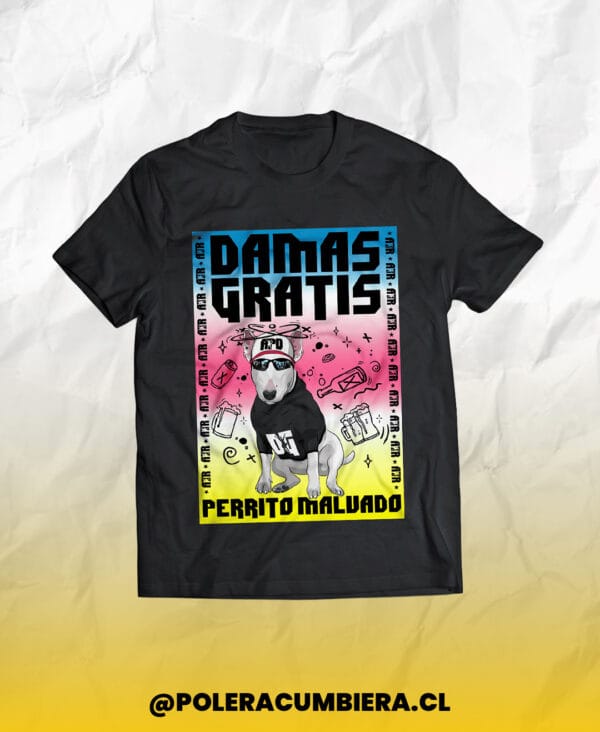 Polera Perrito Malvado Damas Gratis