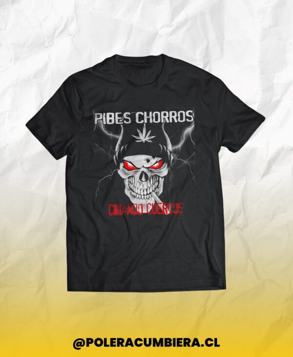 Polera Pibes Chorros Calavera