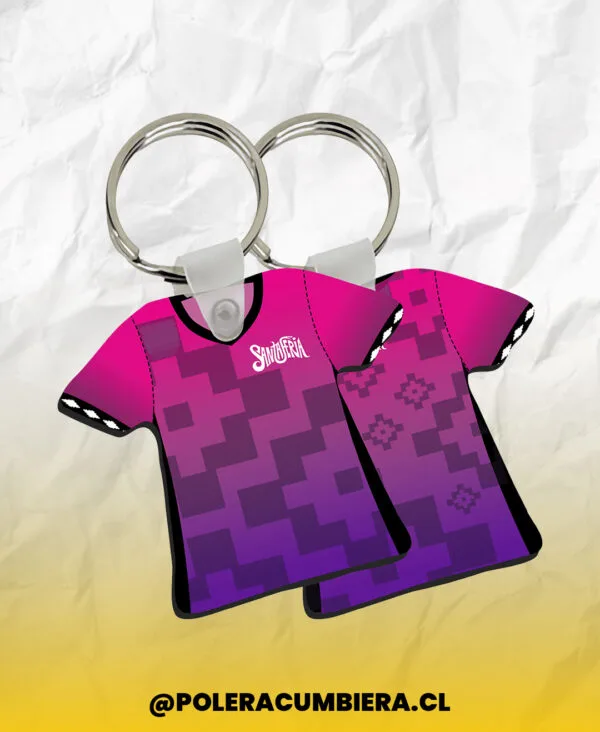 Llavero Camiseta Santaferia 4 Cumbia Chilena Llaveros Polera Cumbiera