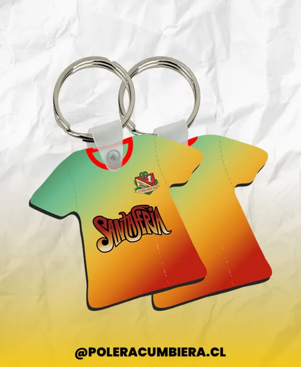 Llavero Camiseta Santaferia 3 Cumbia Chilena Llaveros Polera Cumbiera