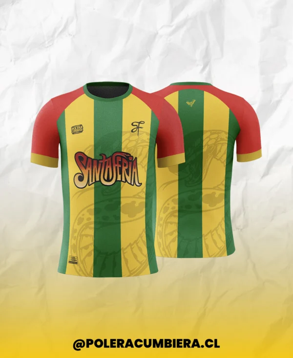 Camiseta Santaferia Tricolor Camisetas Cumbia Chilena Polera Cumbiera