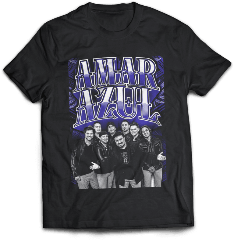 polera cumbiera amar azul png