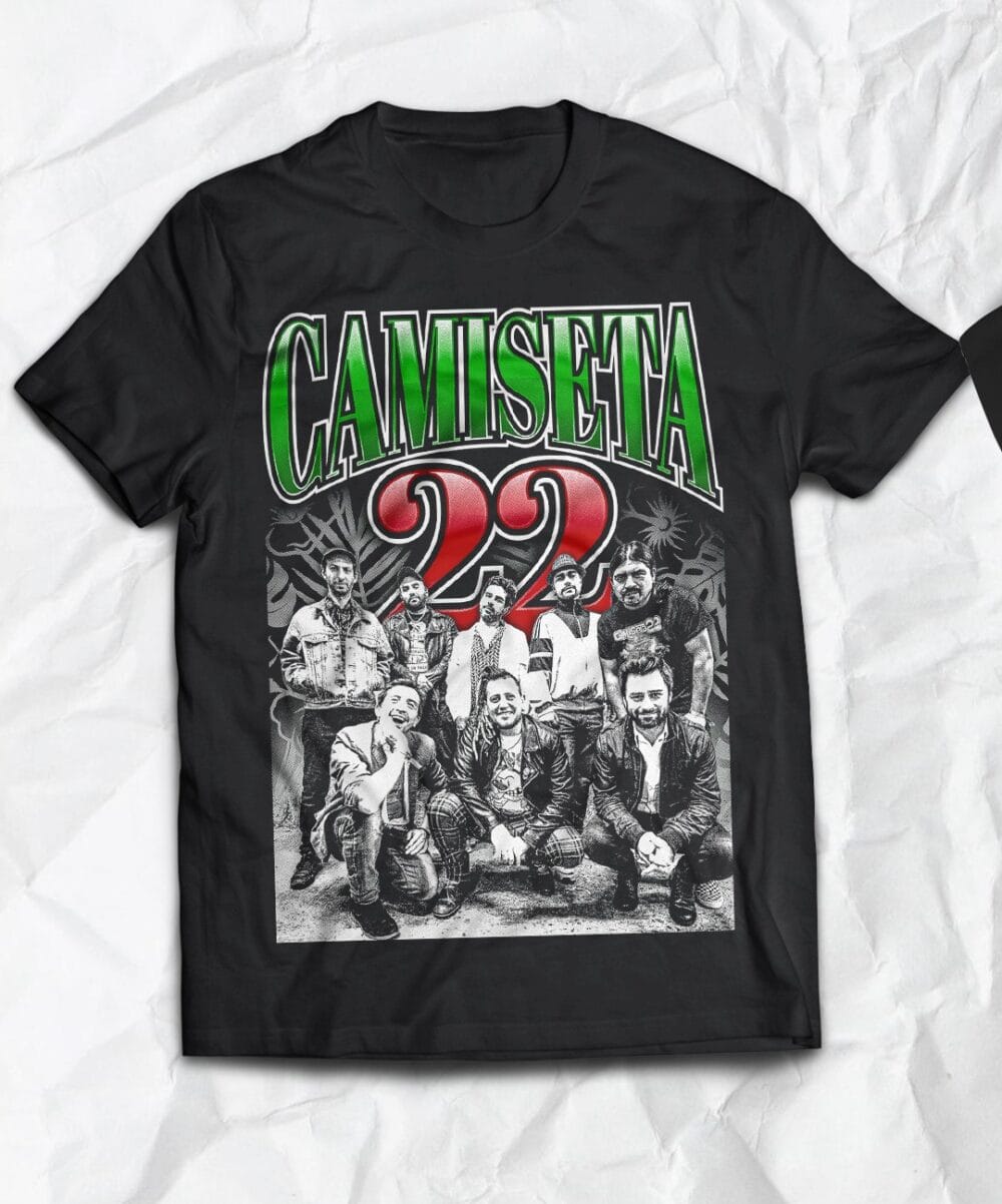 polera banda camiseta 22
