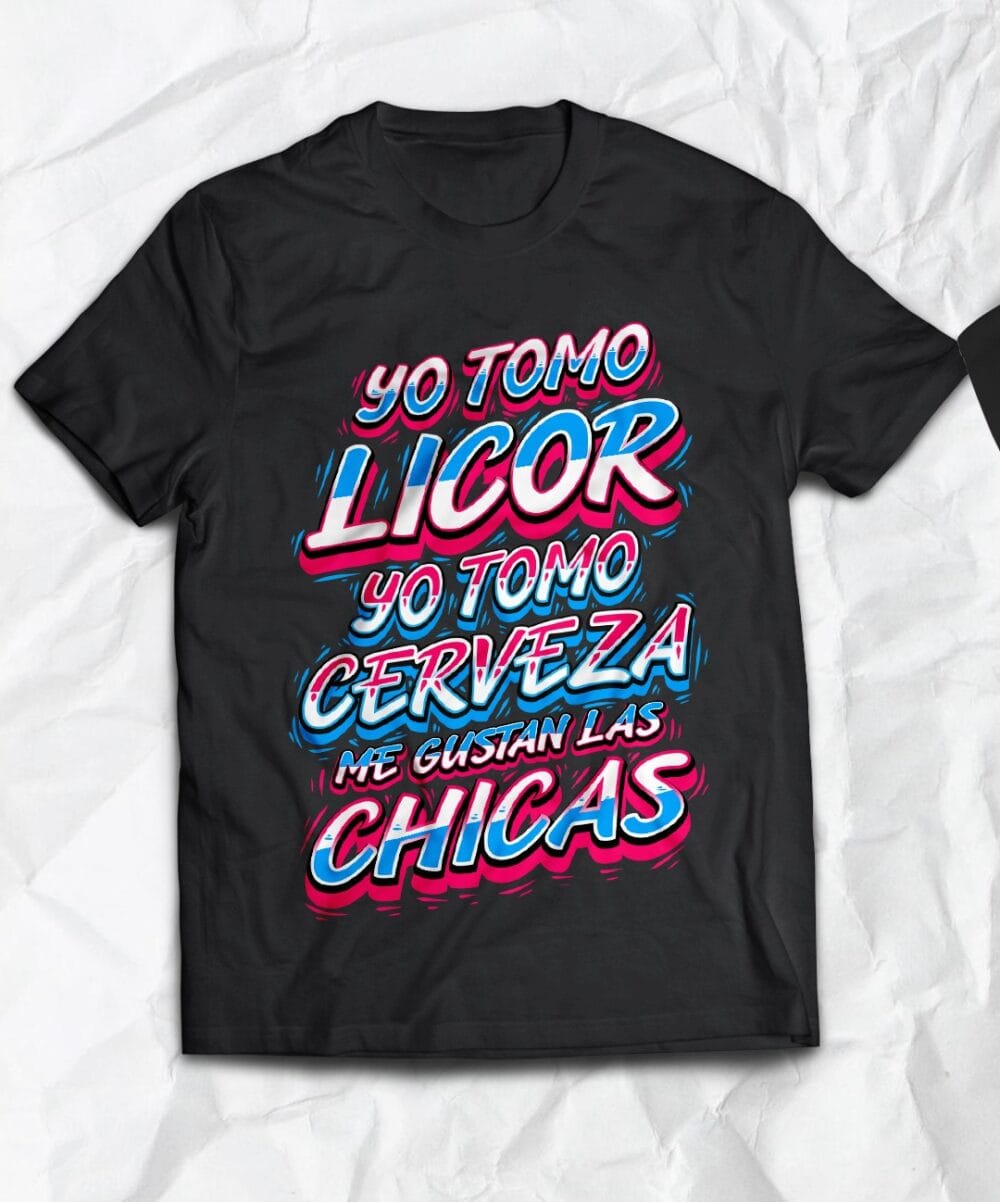 Polera Amar Azul <br> Yo Tomo Licor