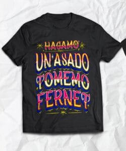 Polera Los Caligaris - Hagamos Un Asado, estilo Los Caligaris, camiseta cumbiera