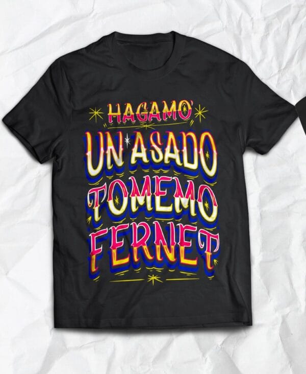 Polera Los Caligaris <br>Hagamos Un Asado
