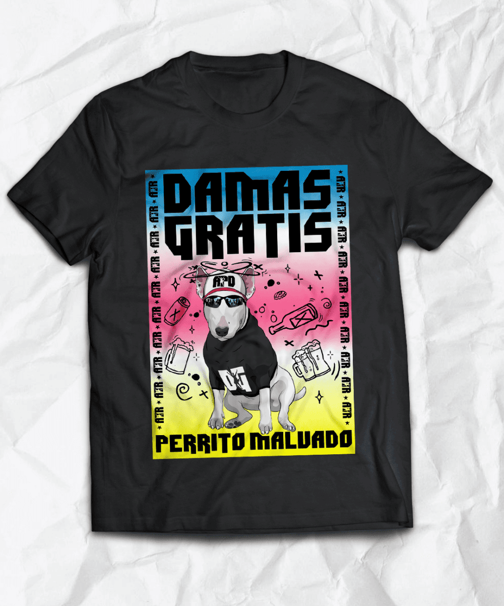 Polera <br> Perrito Malvado Damas Gratis