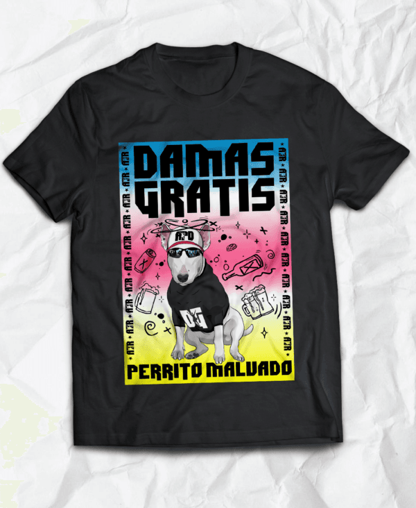 Polera <br> Perrito Malvado Damas Gratis