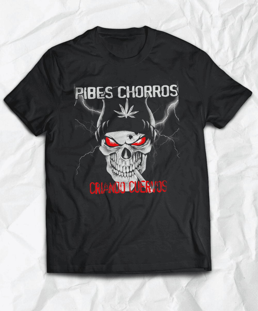 Polera <br> Pibes Chorros Calavera