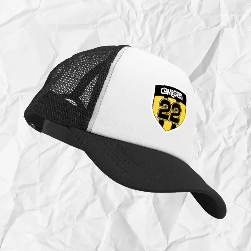 Polera Gorro Camiseta 22 - Amarillo/Negro, camiseta tropical