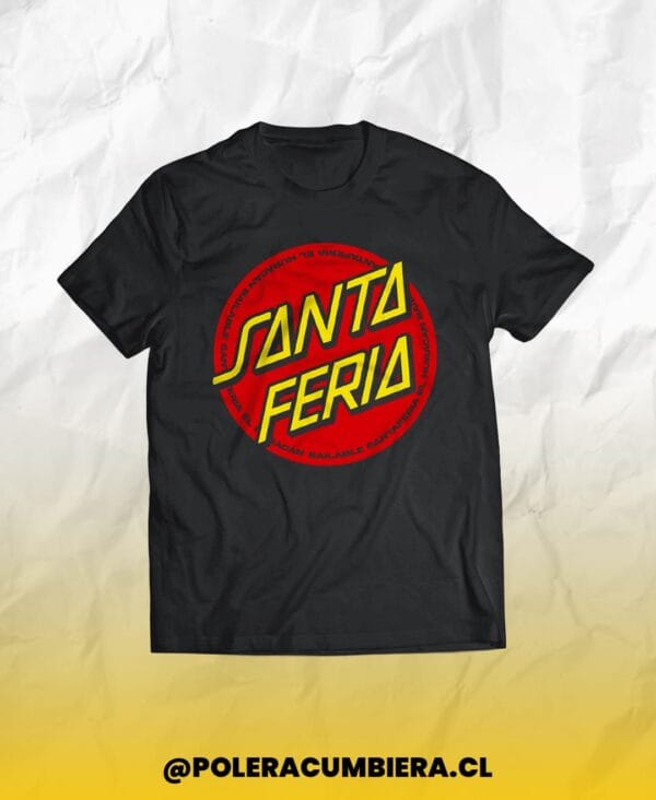 polera santa feria negra