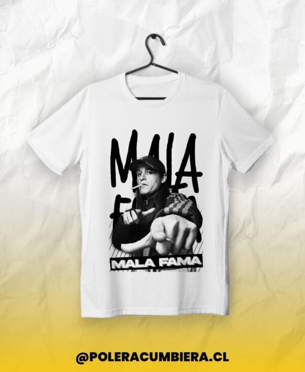 polera mala fama blanca