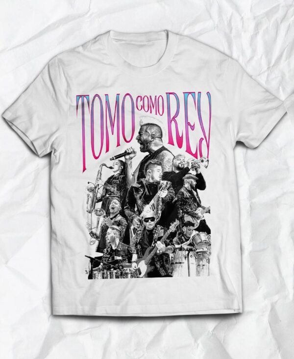 Polera - Tomo como rey - Blanco, L, moda cumbiera