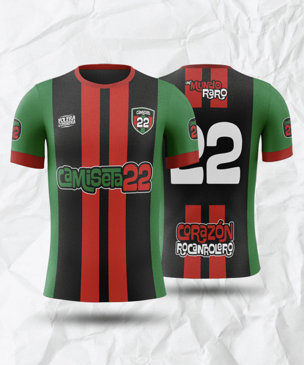 Polera Camsieta Banda "Camiseta 22", ropa de cumbia