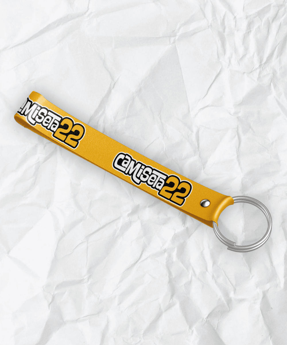 Lanyard llavero Camiseta 22 Amarillo