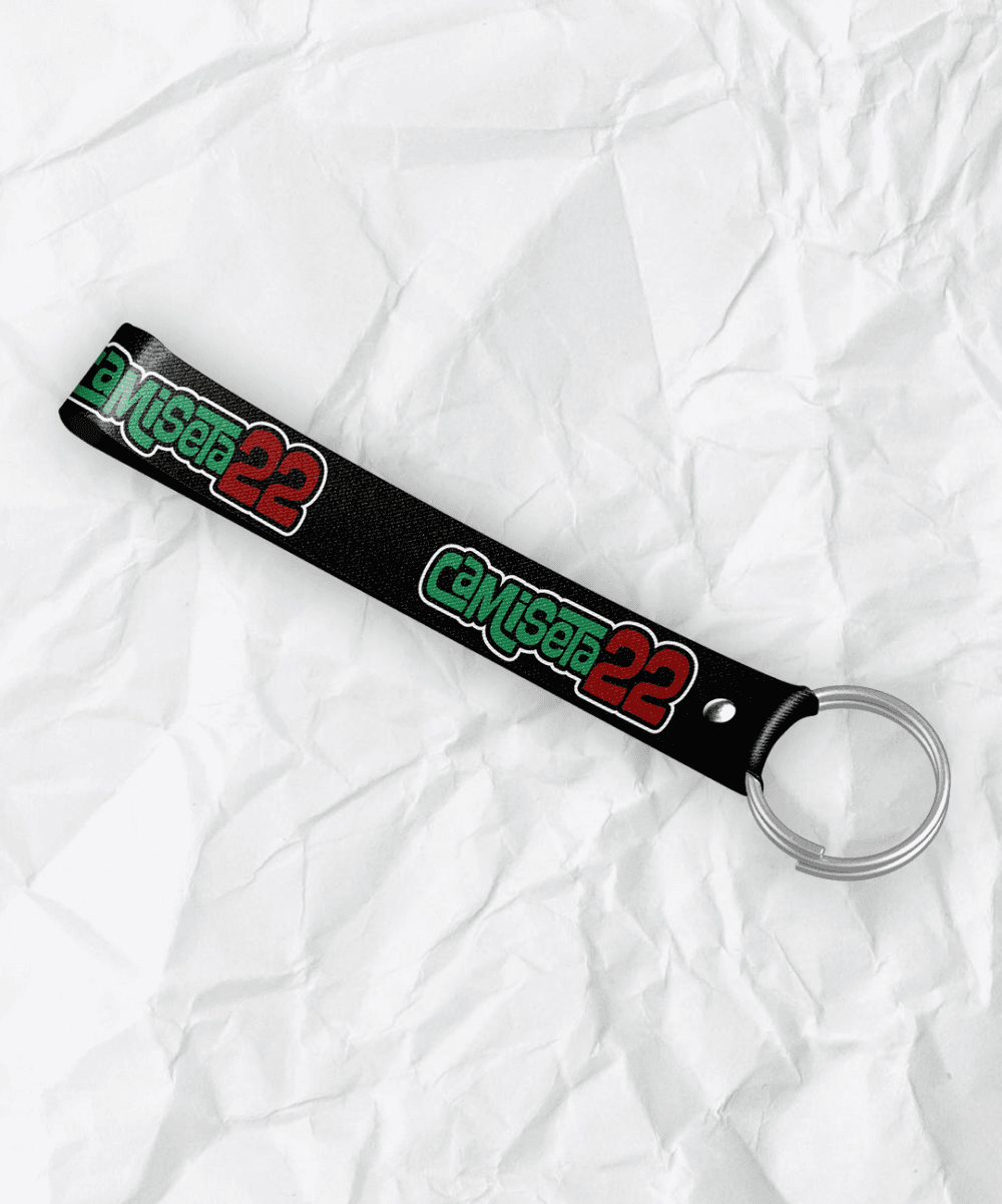 Lanyard llavero Camiseta 22 Negro