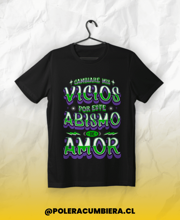 polera cumbiera si te vuelvo a ver verde