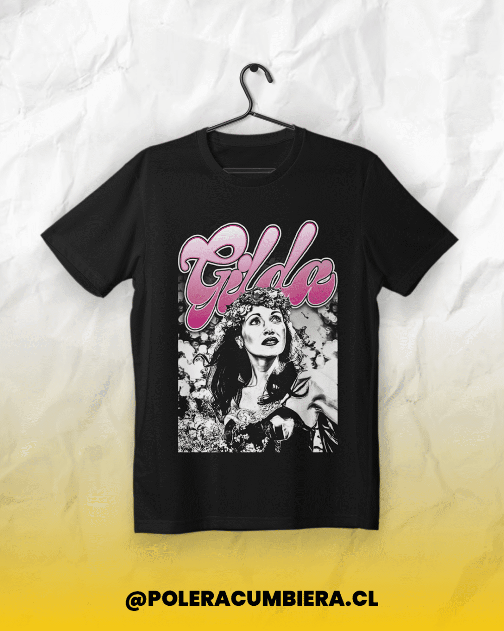 polera negra gilda