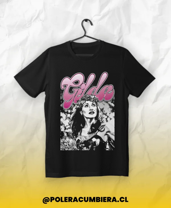 polera negra gilda