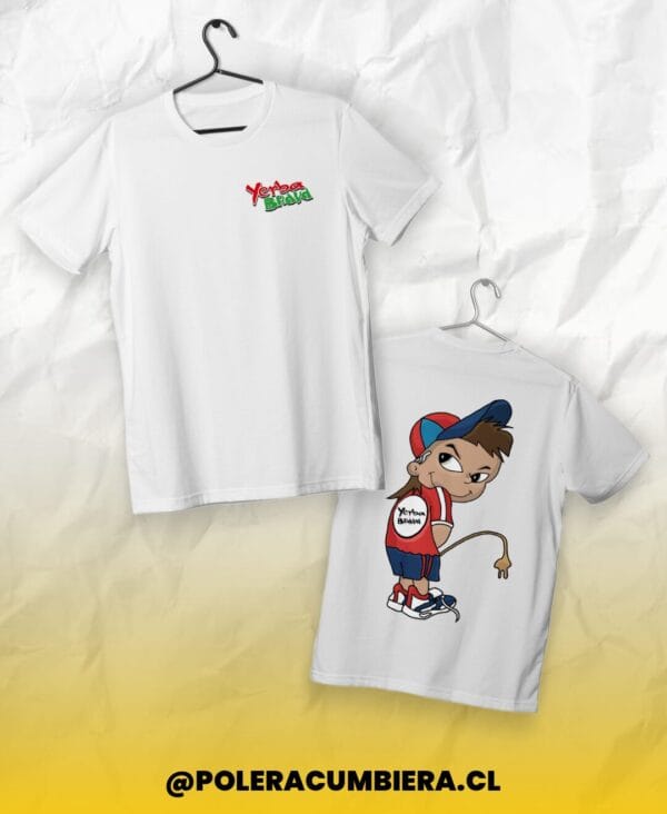 polera yerba brava blanca