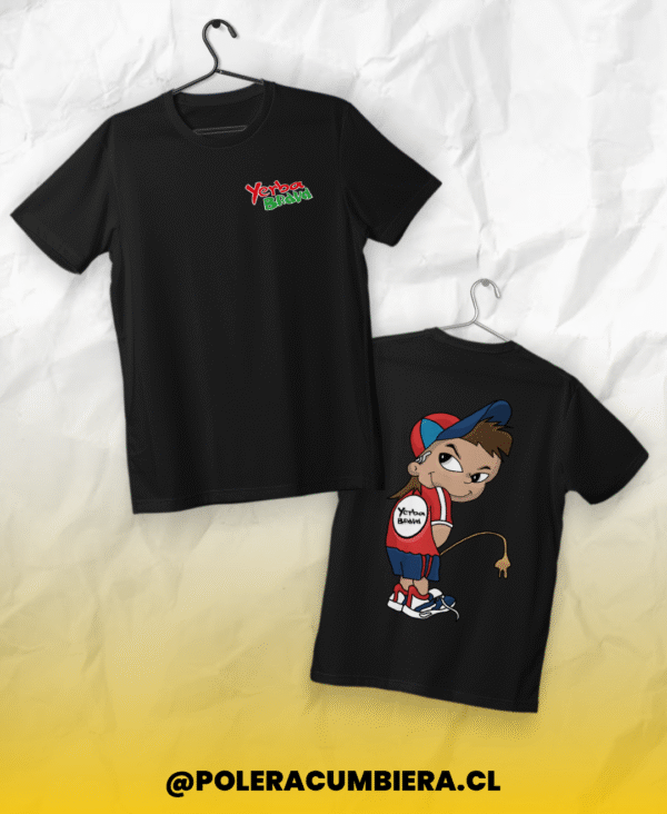 polera negra yerba brava