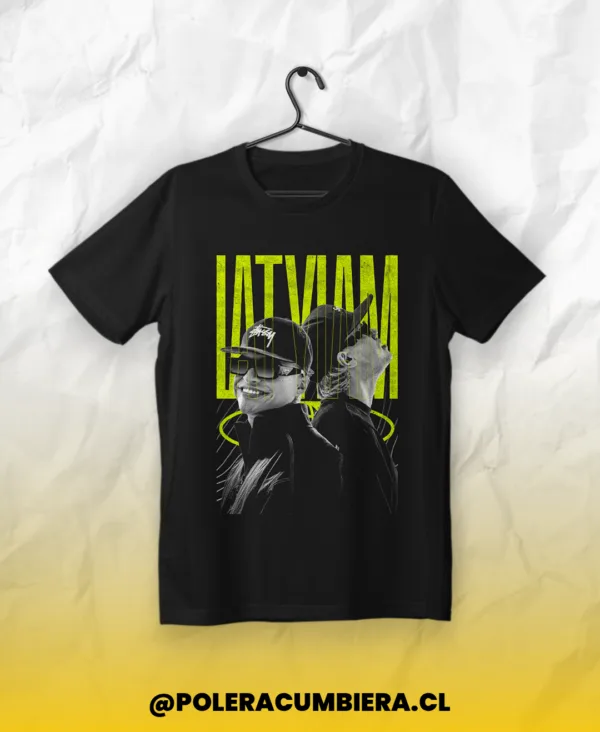 polera negra grupo la t y la m