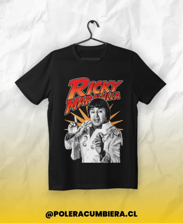 polera negra cumbia argentina ricky maravilla