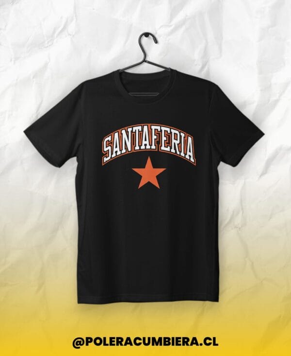 POLERA LETRAS SANTAFERIA