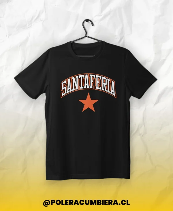 POLERA LETRAS SANTAFERIA