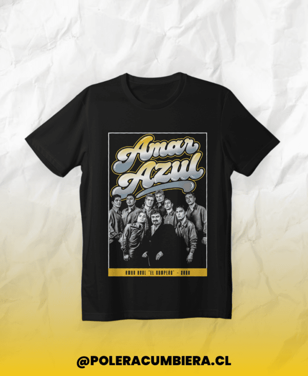 polera negra amar azul
