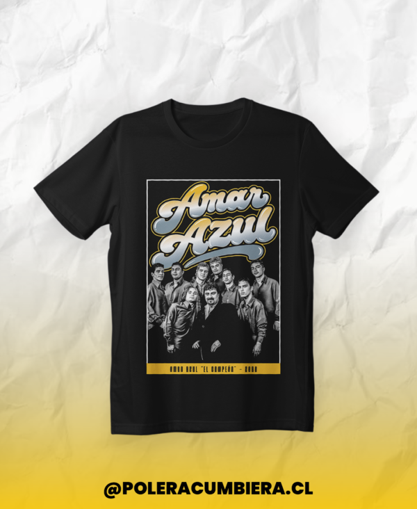 polera negra amar azul