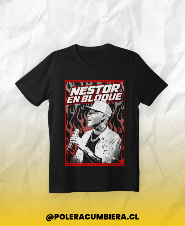 polera negra nestor en bloque